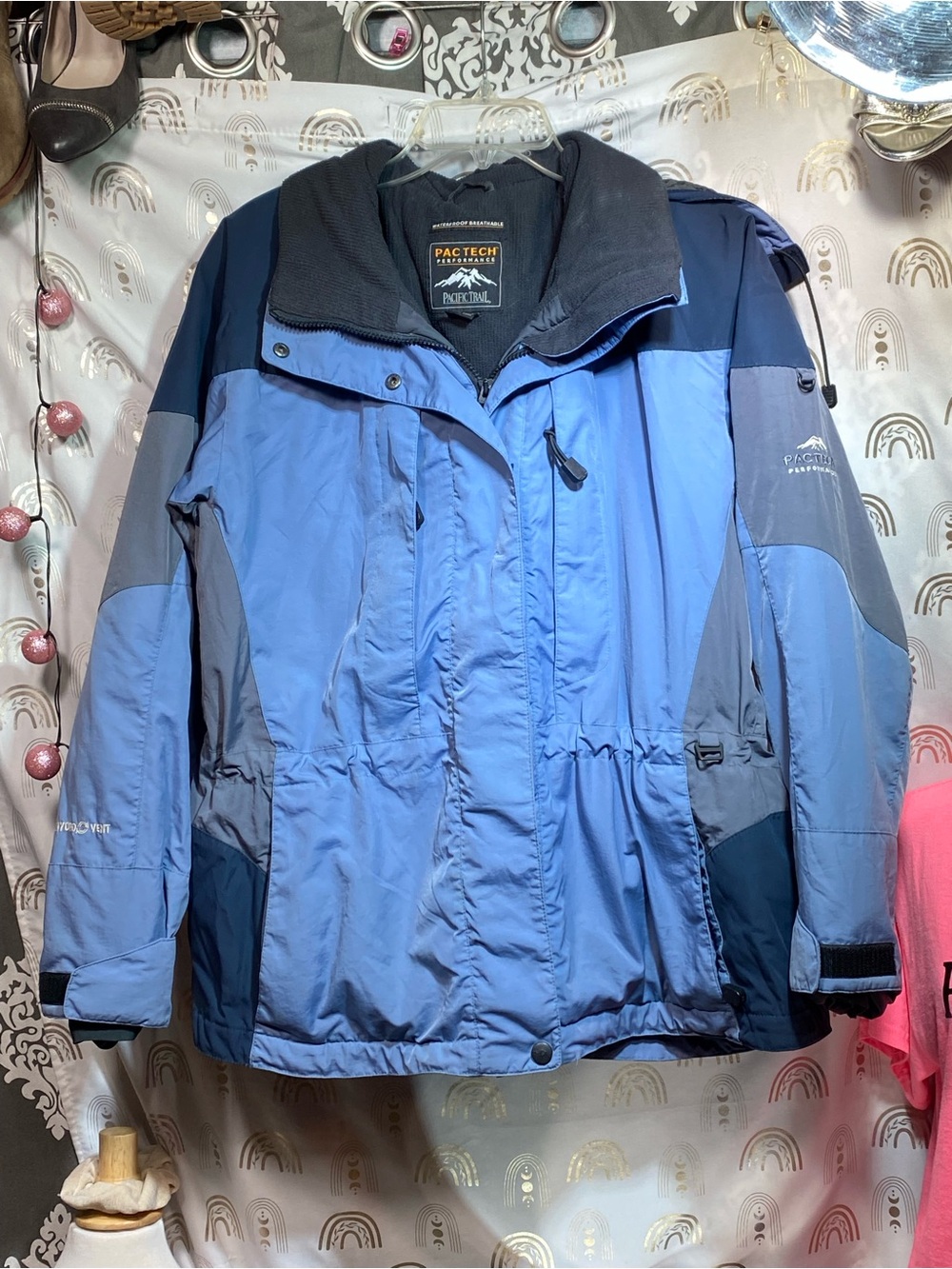 Pacific Trail Two-Tone Blue and Gray Ski Jacket
